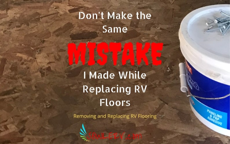 How to Remove and Replace RV Flooring