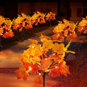 Solar Powered Fall Leave Bundles