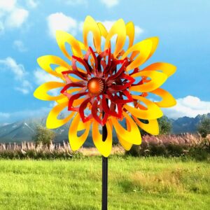 Fall Sunflower Wind Spinner