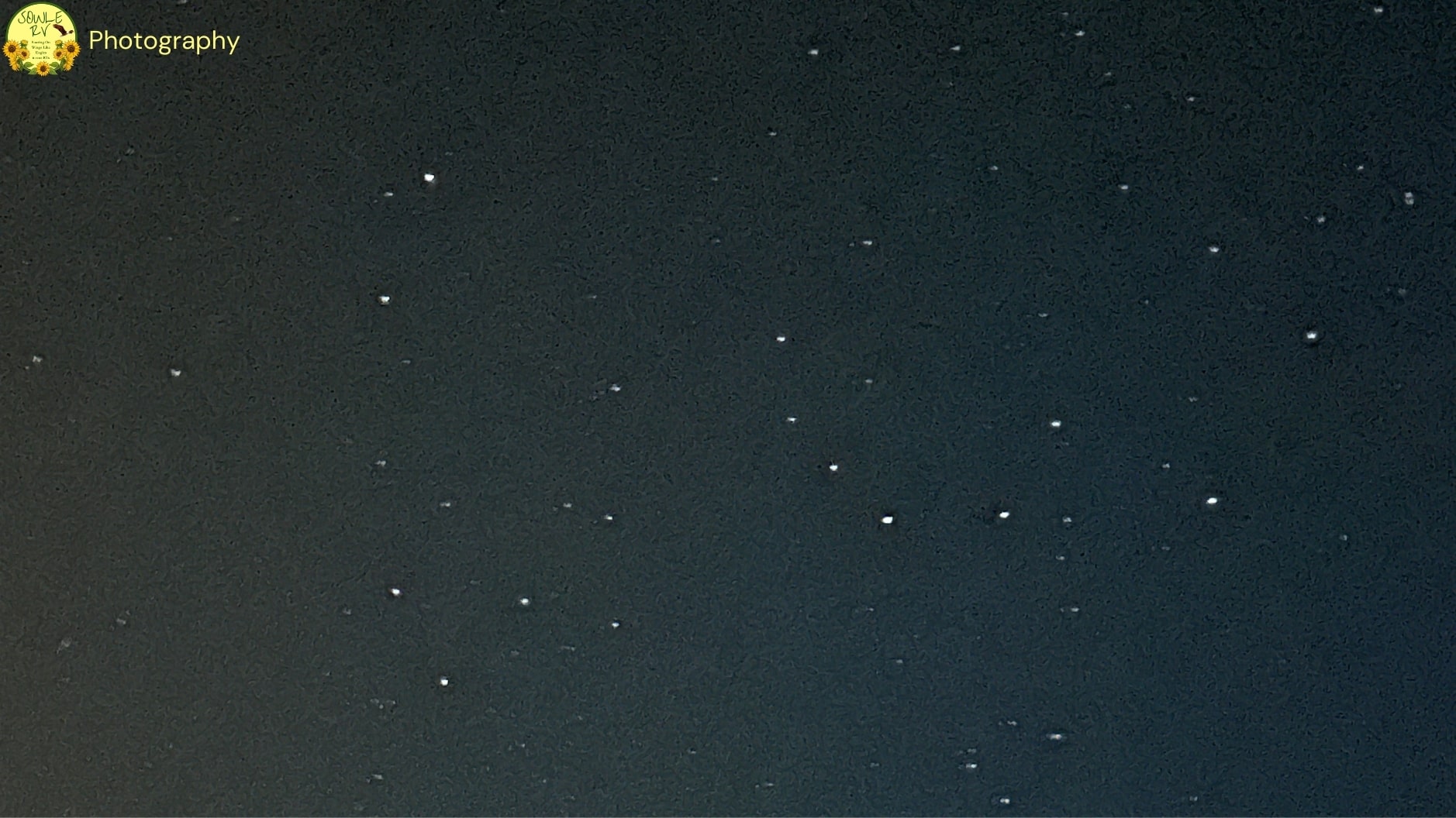 Nighttime photo showing black sky with stars | SOWLE RV